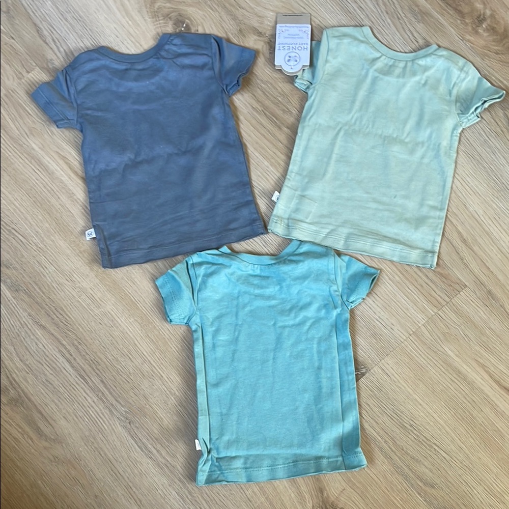 The Honest Company 100% Organic Cotton Short Sleeve Tees - 9 shirts! - Picture 7 of 11